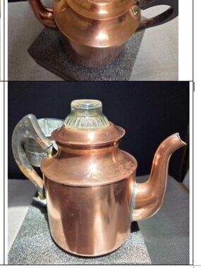 Vintage Majestic Copper Coffee Pot early 20c.